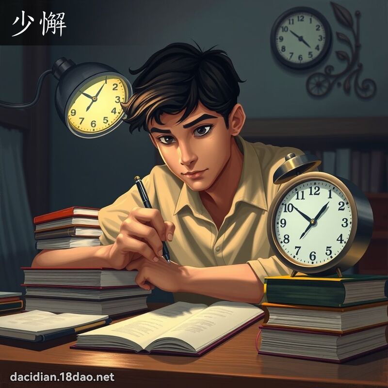 少懈 - 国语大辞典配图