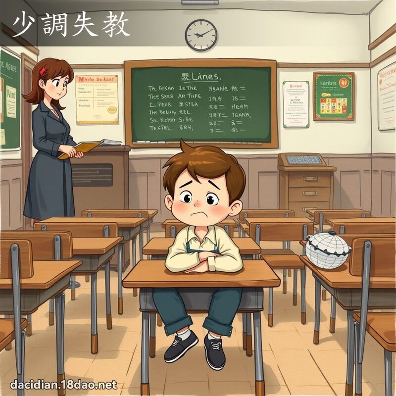 少調失教 - 國語大辭典配圖