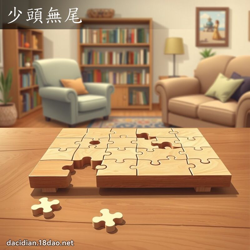 少頭無尾 - 國語大辭典配圖