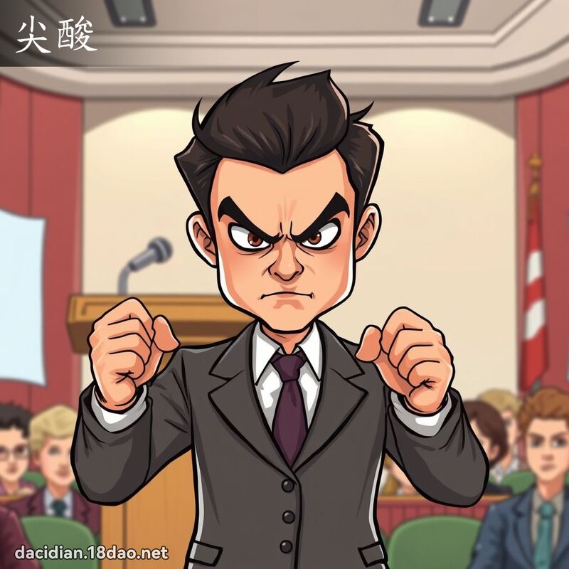 尖酸 - 国语大辞典配图