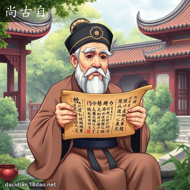 尚古自 - 國語大辭典配圖