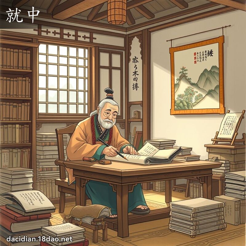 就中 - 国语大辞典配图