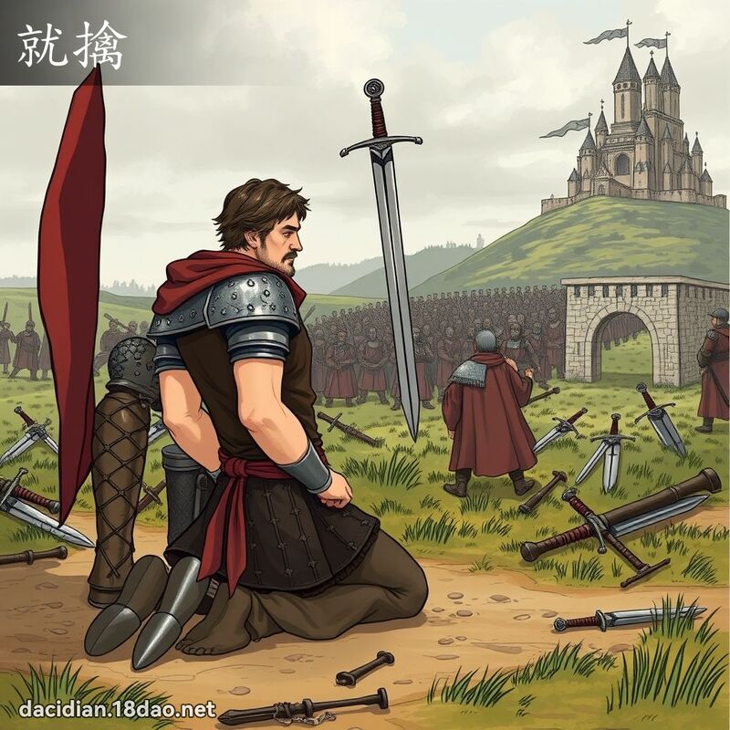 就擒 - 国语大辞典配图