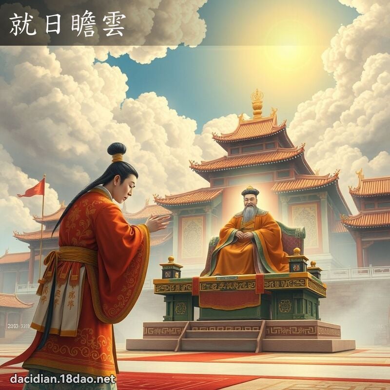 就日瞻云 - 国语大辞典配图