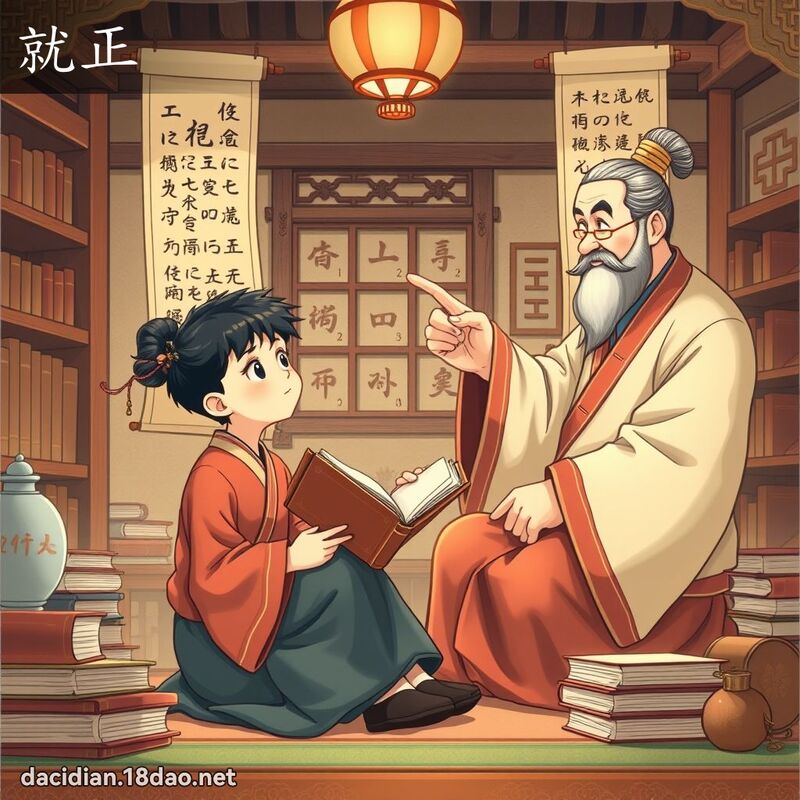 就正 - 国语大辞典配图