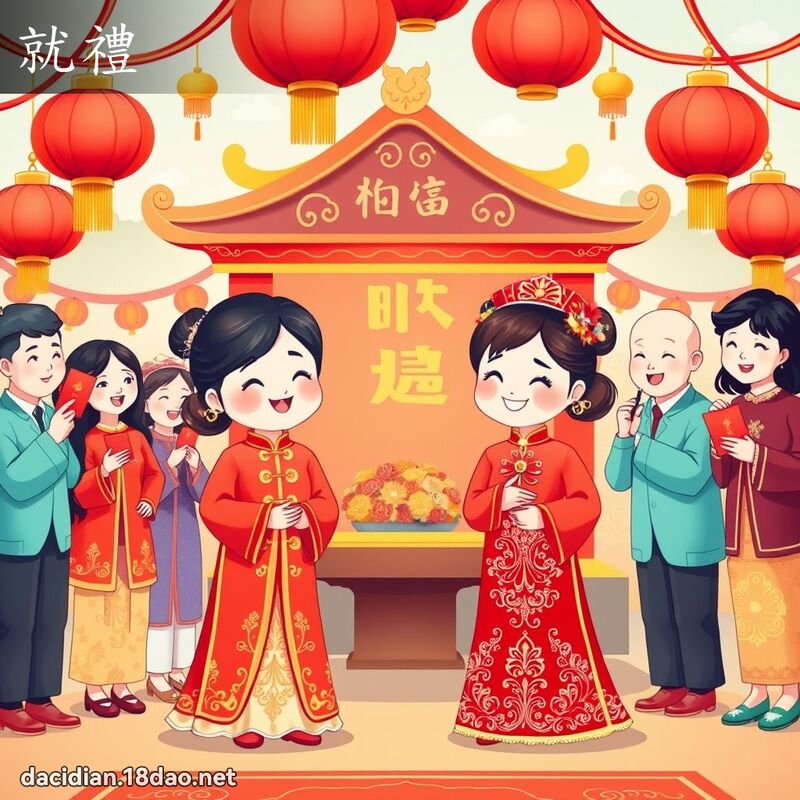 就礼 - 国语大辞典配图