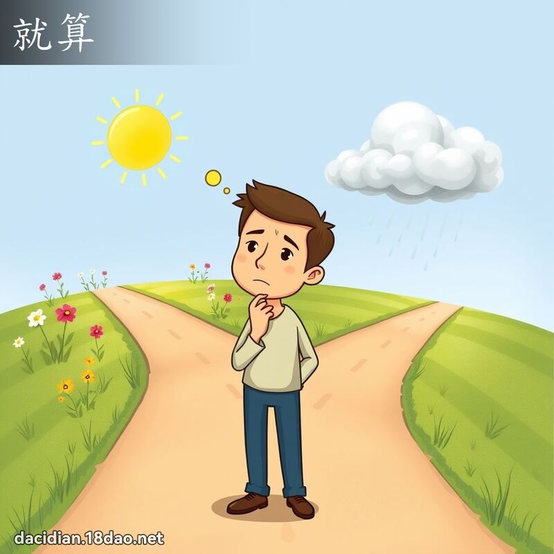 就算 - 国语大辞典配图