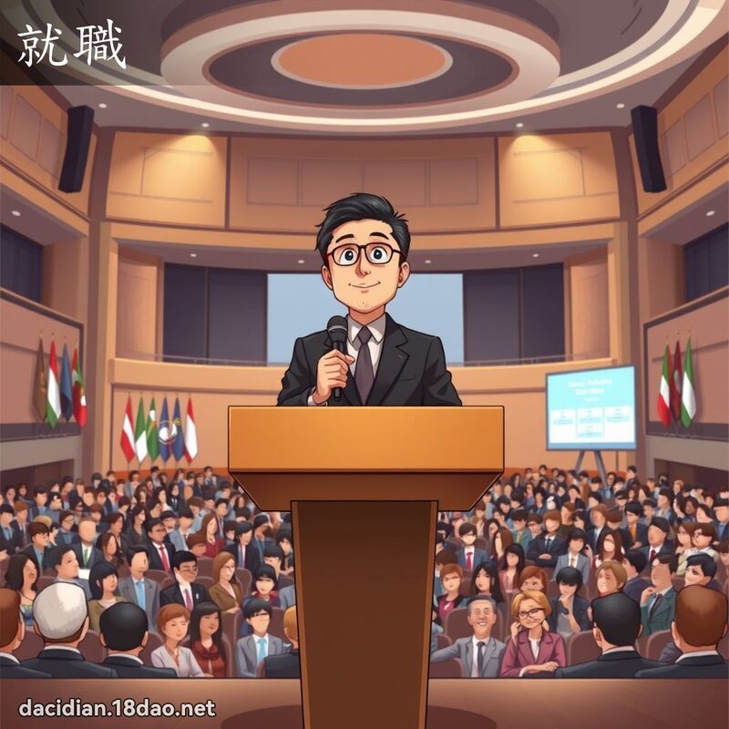 就职 - 国语大辞典配图