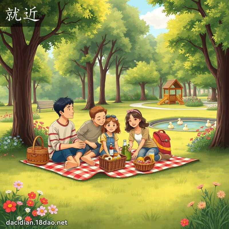 就近 - 國語大辭典配圖