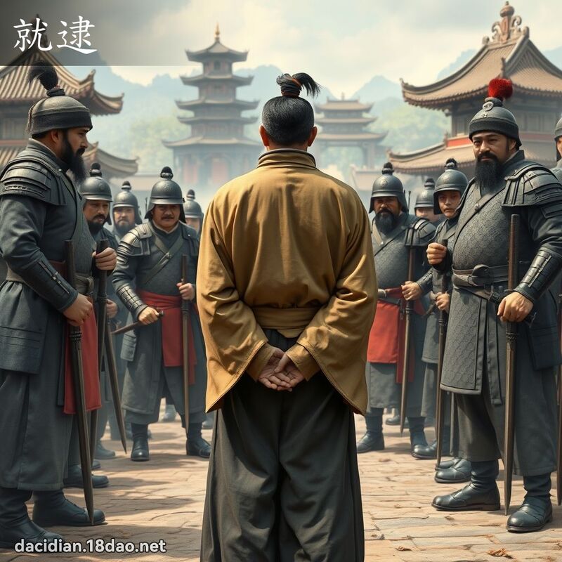 就逮 - 國語大辭典配圖