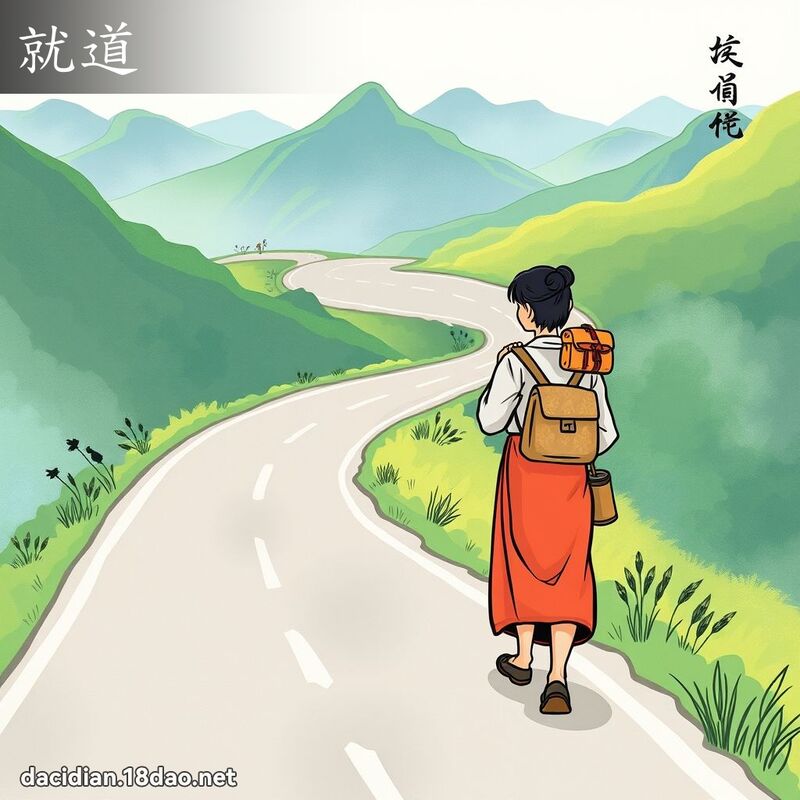 就道 - 国语大辞典配图