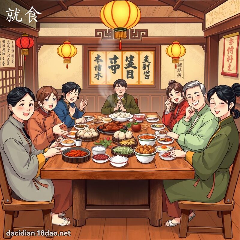 就食 - 国语大辞典配图