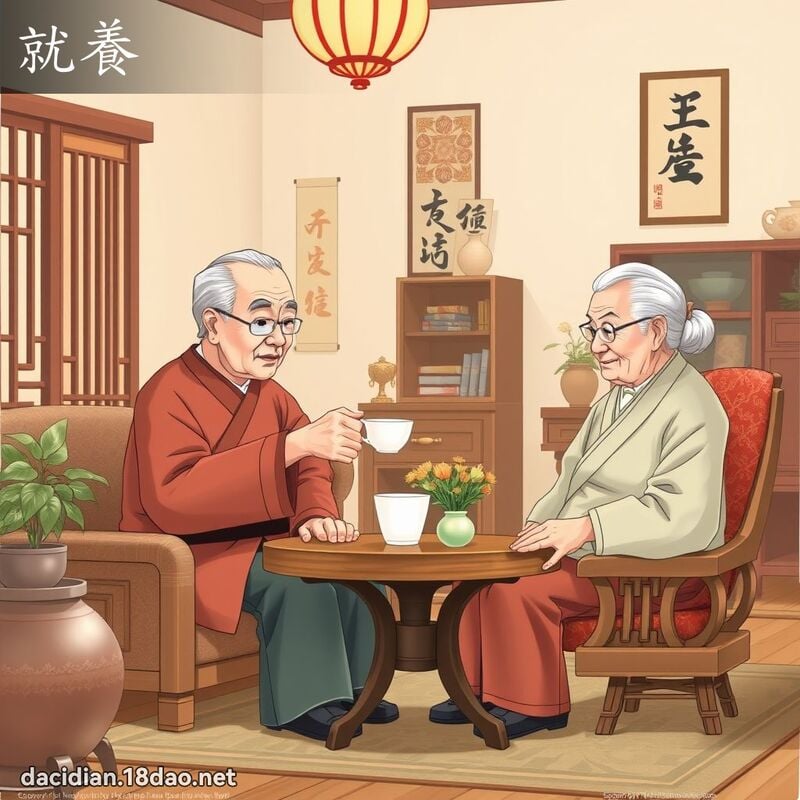 就养 - 国语大辞典配图