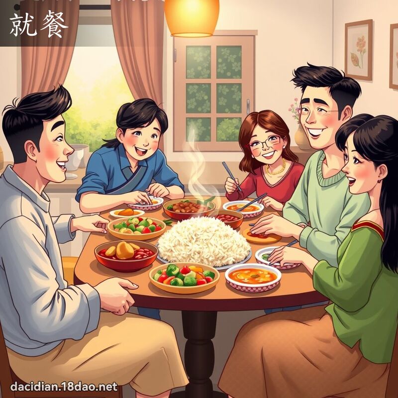 就餐 - 国语大辞典配图