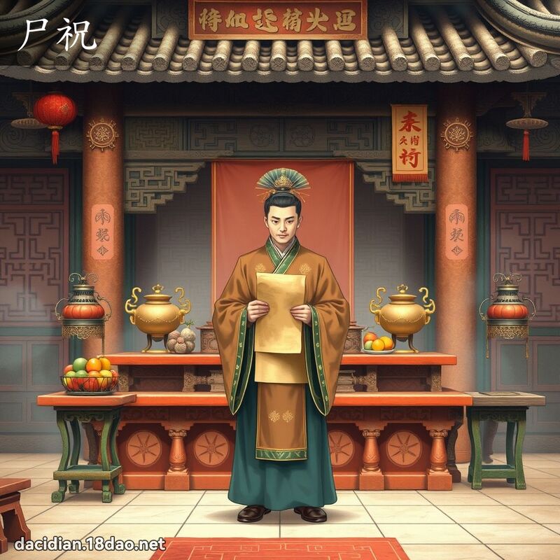尸祝 - 國語大辭典配圖