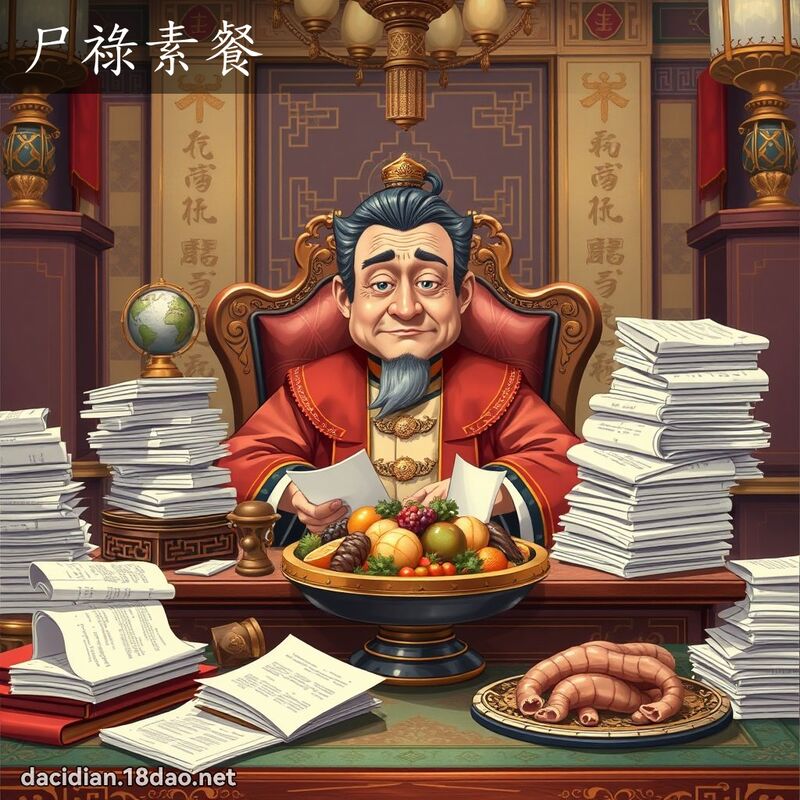 尸祿素餐 - 國語大辭典配圖