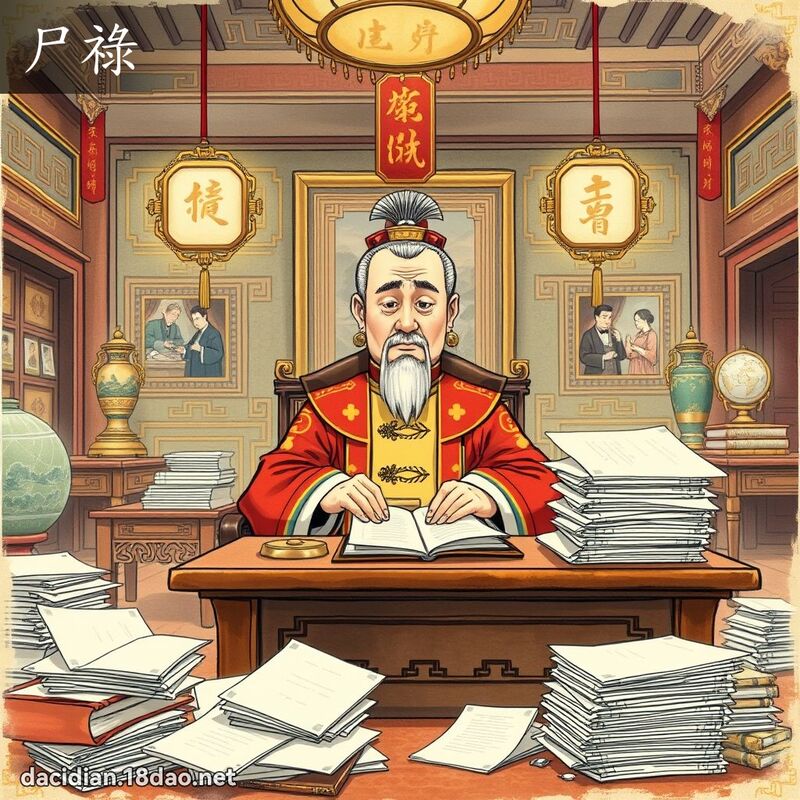 尸禄 - 国语大辞典配图