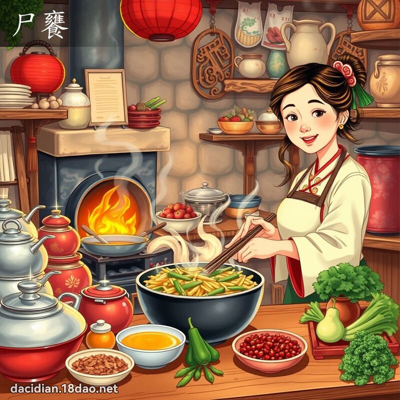 尸饔 - 國語大辭典配圖