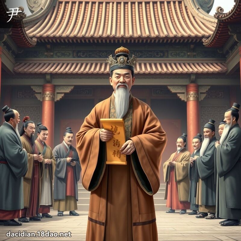 尹 - 國語大辭典配圖