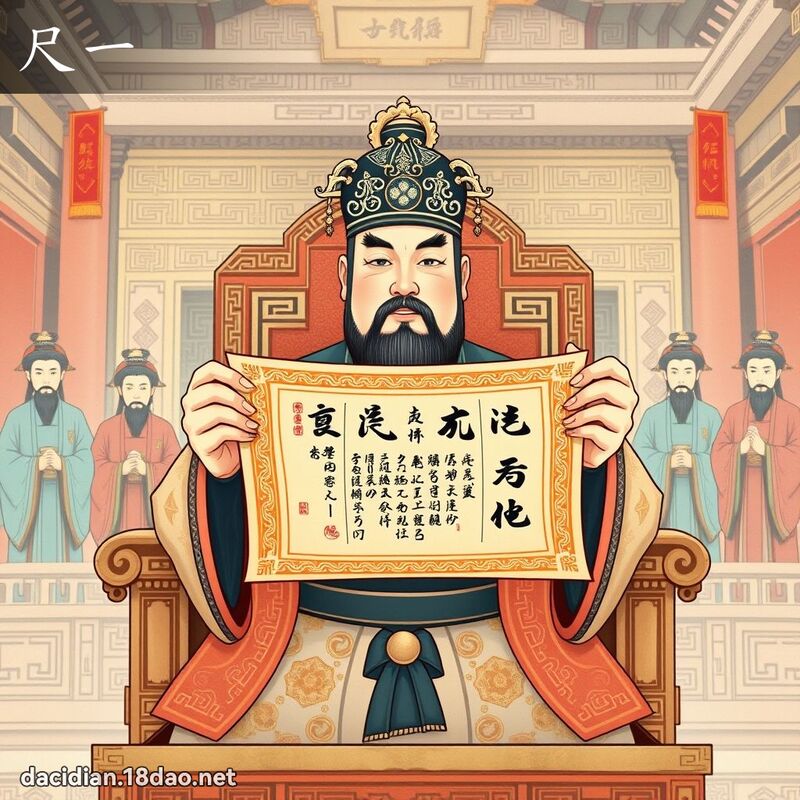 尺一 - 國語大辭典配圖