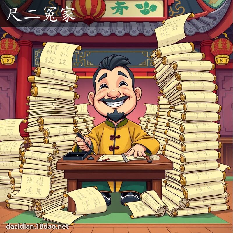 尺二冤家 - 国语大辞典配图