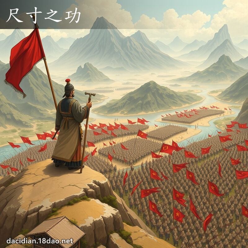 尺寸之功 - 國語大辭典配圖