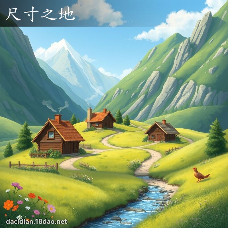 尺寸之地 - 国语大辞典配图