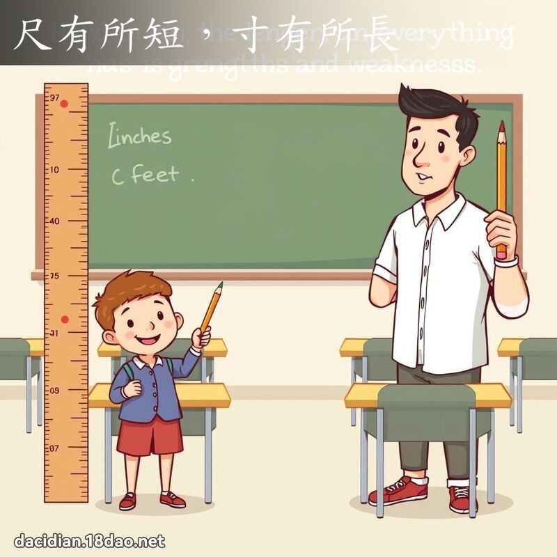 尺有所短，寸有所長 - 國語大辭典配圖