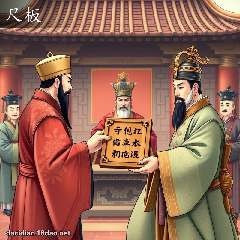 尺板 - 國語大辭典配圖