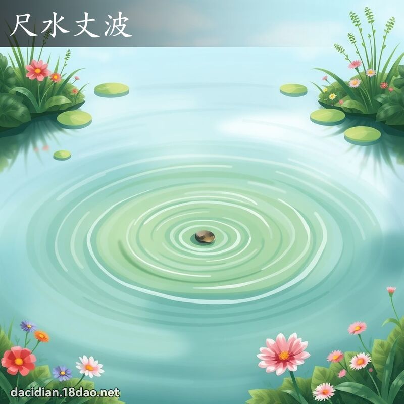 尺水丈波 - 國語大辭典配圖