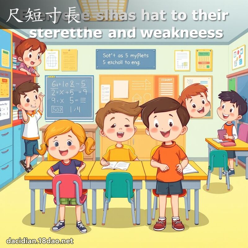 尺短寸長 - 國語大辭典配圖