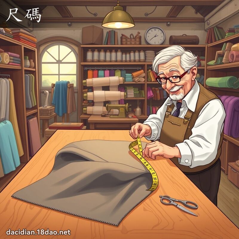尺碼 - 國語大辭典配圖