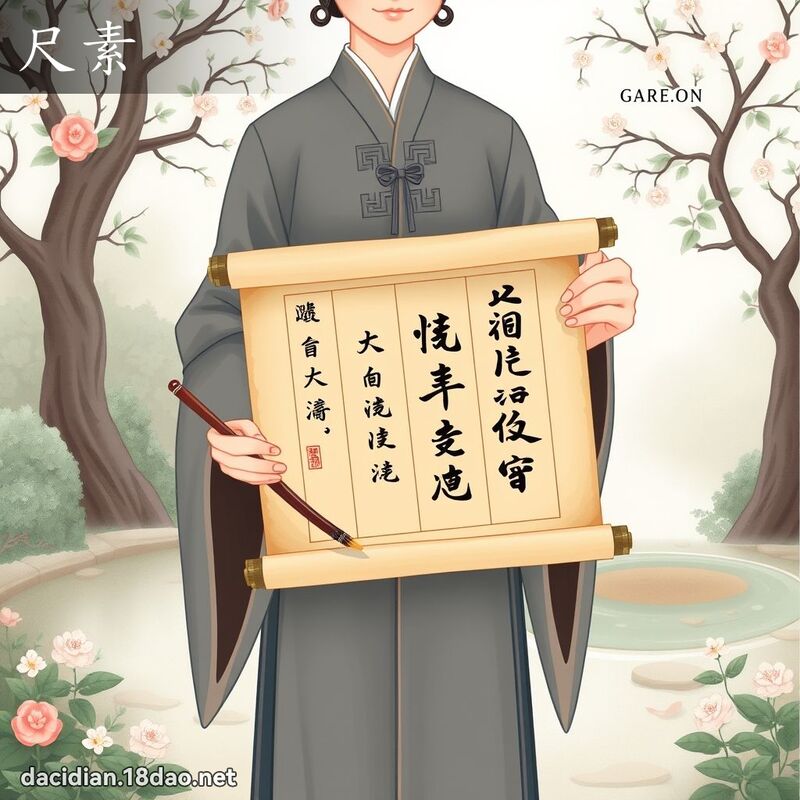 尺素 - 国语大辞典配图