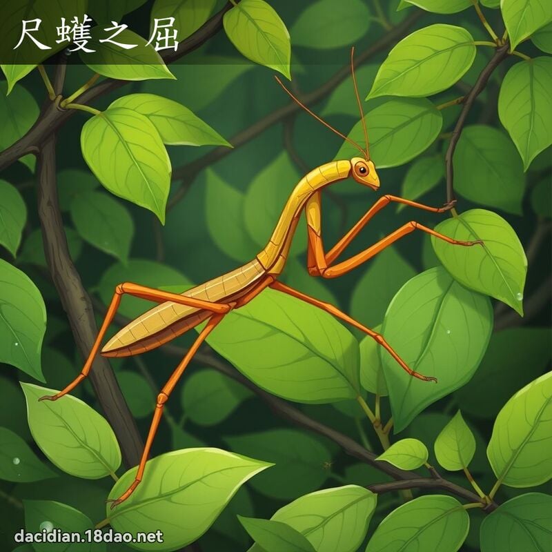 尺蠖之屈 - 国语大辞典配图