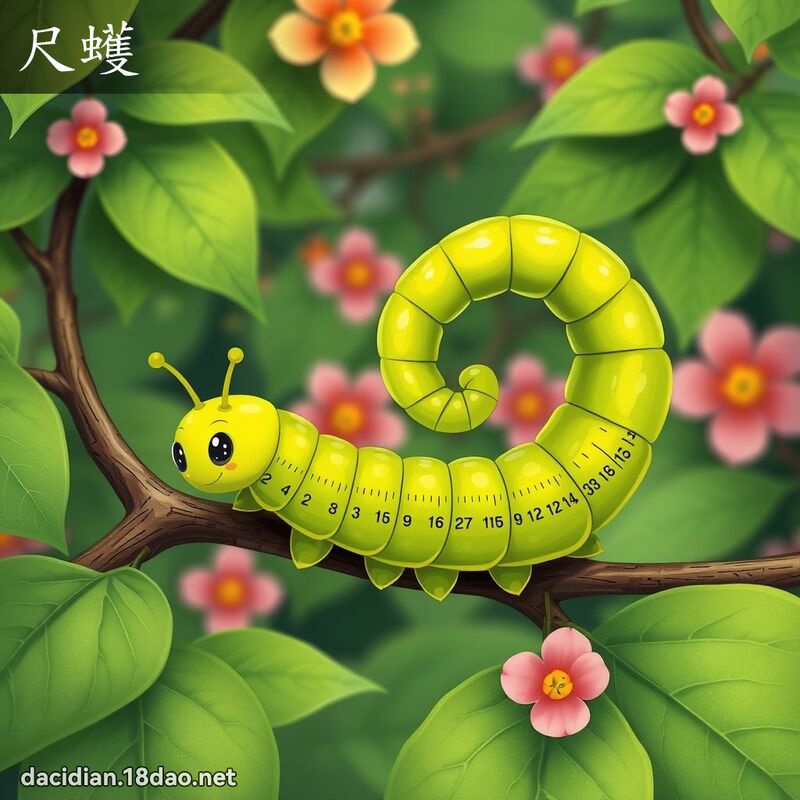 尺蠖 - 国语大辞典配图