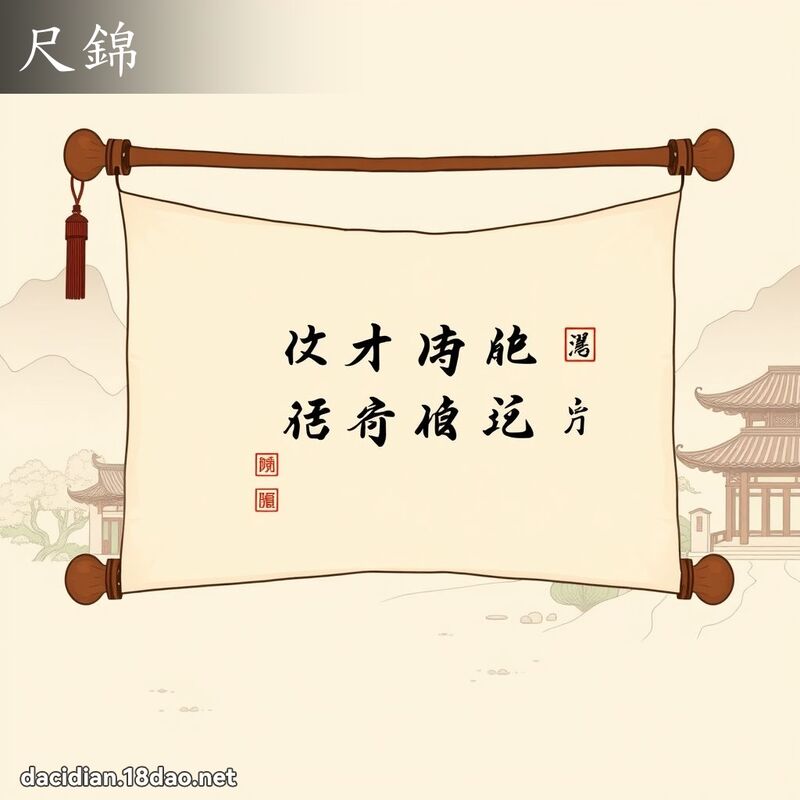 尺锦 - 国语大辞典配图