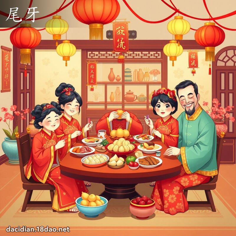 尾牙 - 国语大辞典配图
