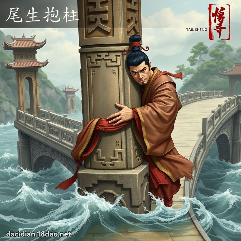 尾生抱柱 - 國語大辭典配圖