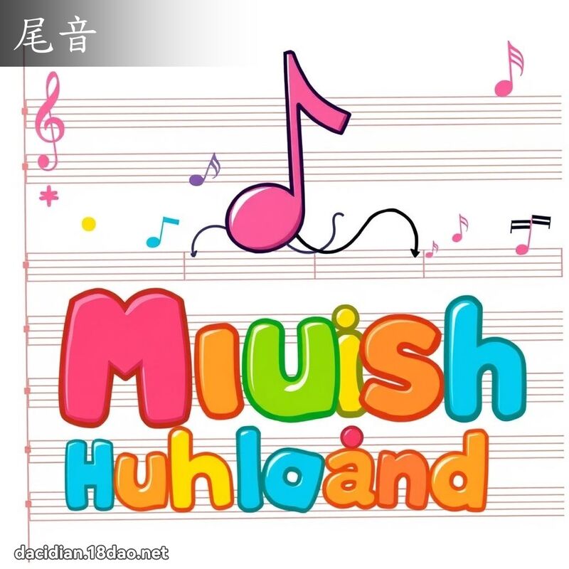 尾音 - 国语大辞典配图
