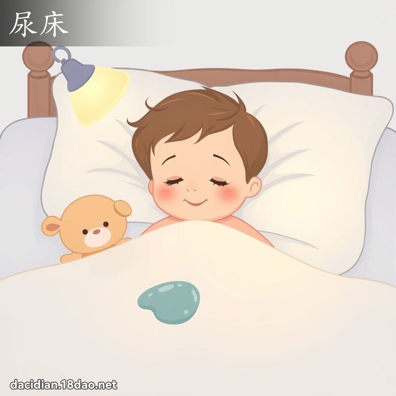尿床 - 国语大辞典配图