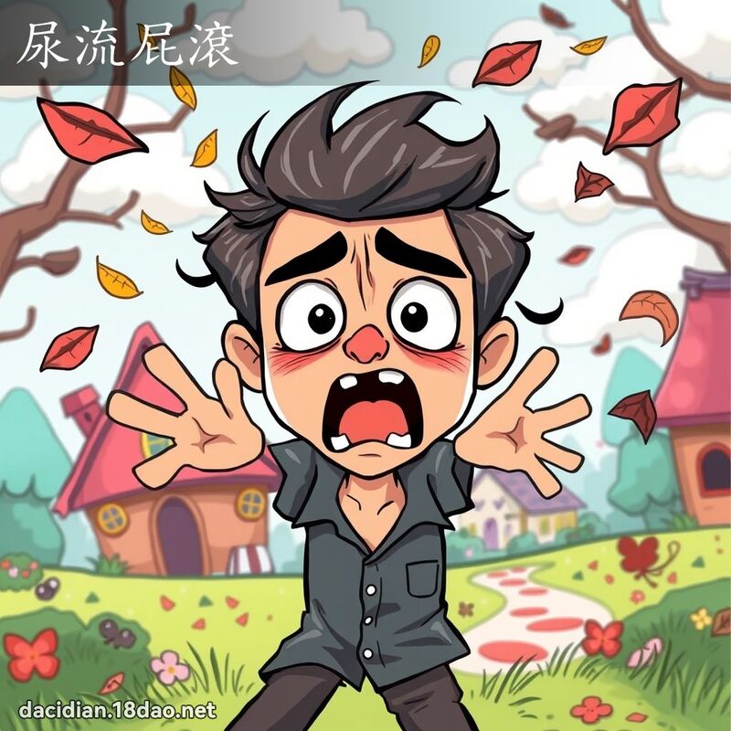 尿流屁滾 - 國語大辭典配圖