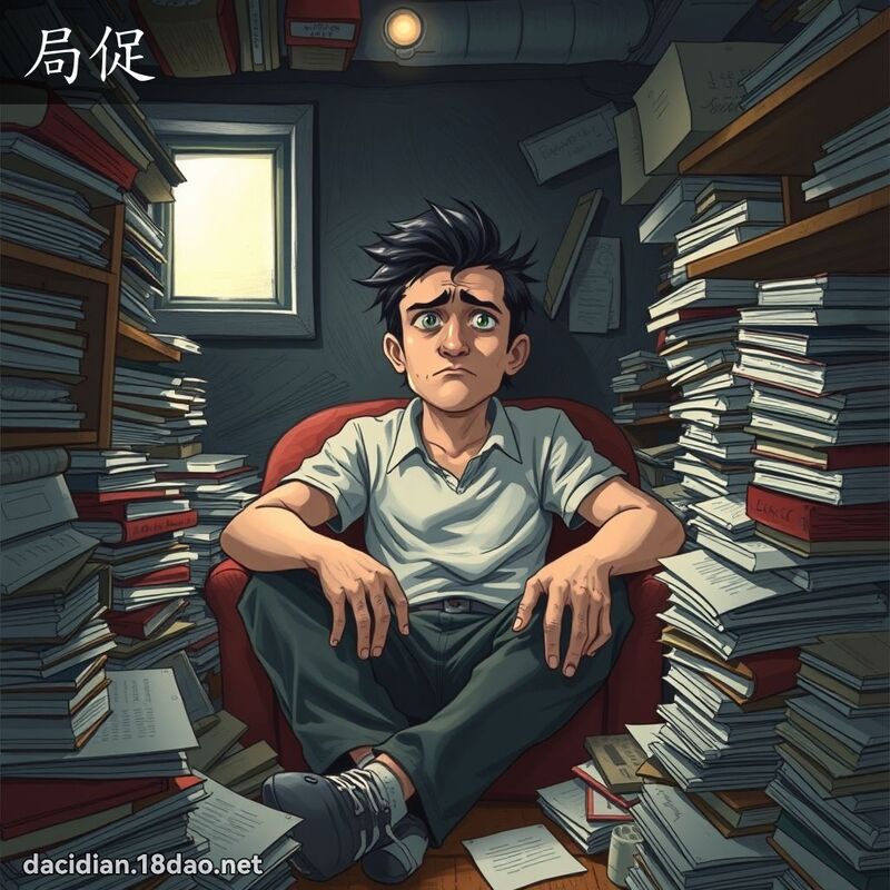 局促 - 国语大辞典配图