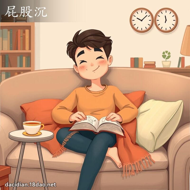 屁股沉 - 國語大辭典配圖