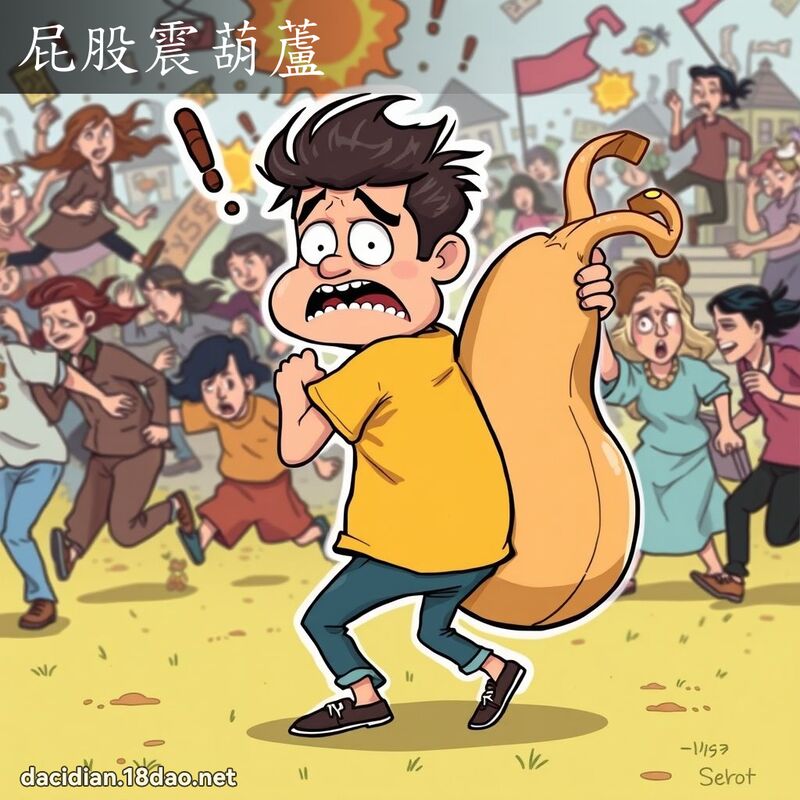 屁股震葫芦 - 国语大辞典配图