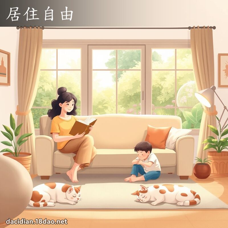 居住自由 - 國語大辭典配圖