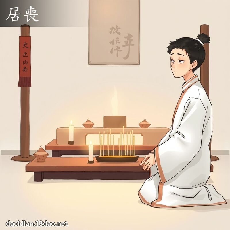 居喪 - 國語大辭典配圖