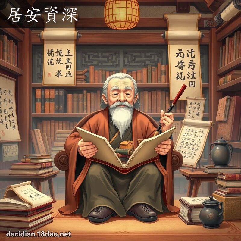 居安资深 - 国语大辞典配图