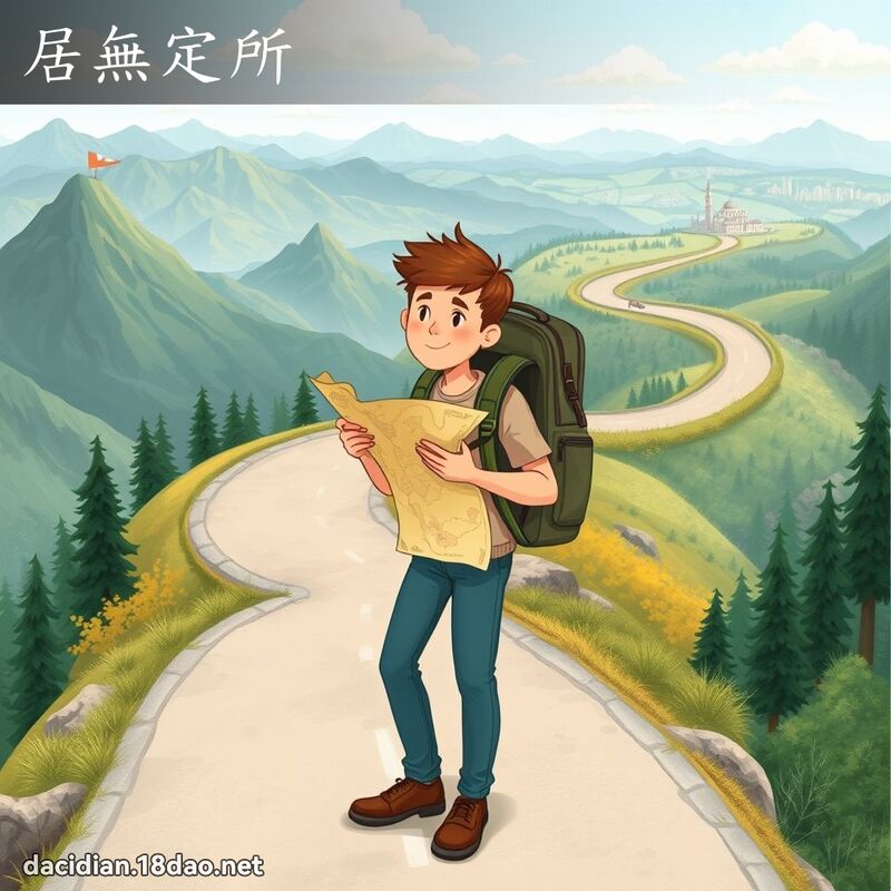 居無定所 - 國語大辭典配圖