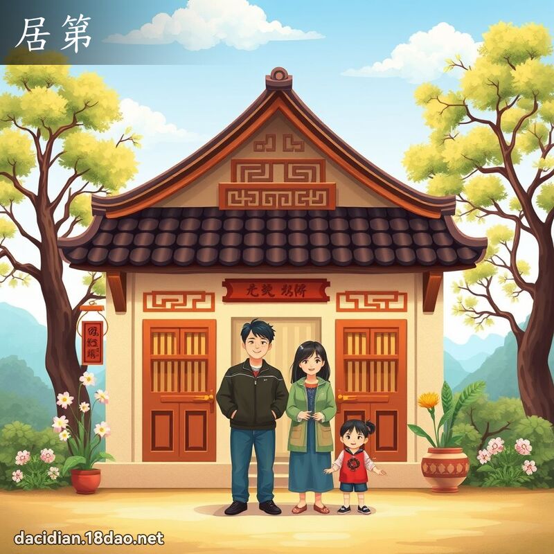 居第 - 國語大辭典配圖