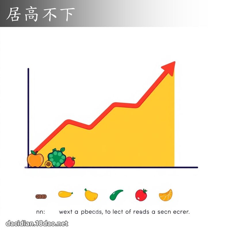 居高不下 - 國語大辭典配圖